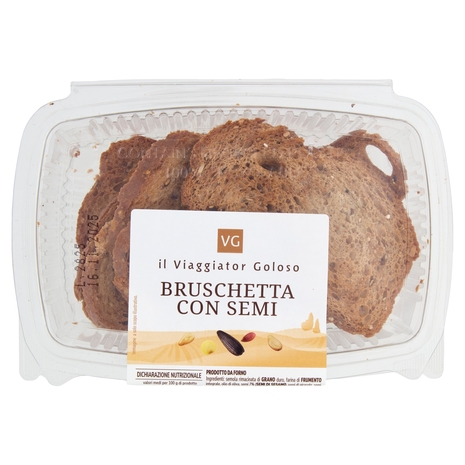 Bruschetta con Semi Il Viaggiator Goloso